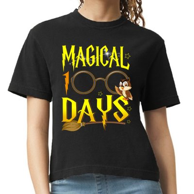 Magical 100 Days Of School Comfort Colors Boxy T-Shirt
