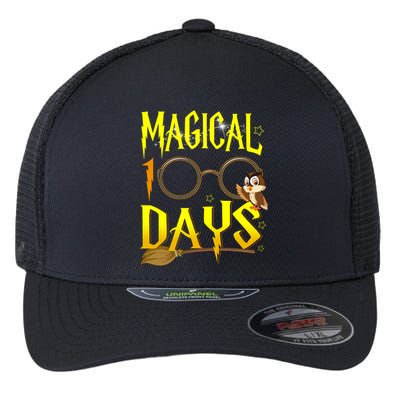 Magical 100 Days Of School Flexfit Unipanel Trucker Cap