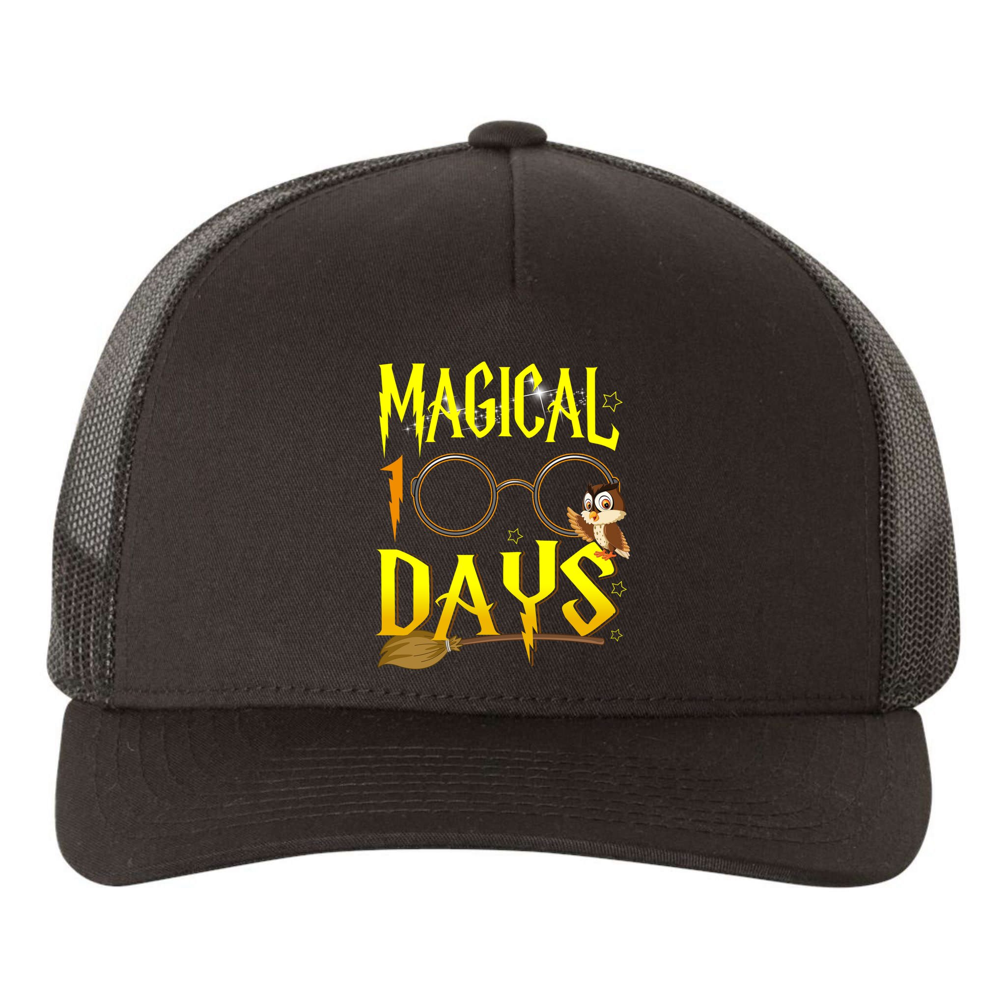 Magical 100 Days Of School Yupoong Adult 5-Panel Trucker Hat