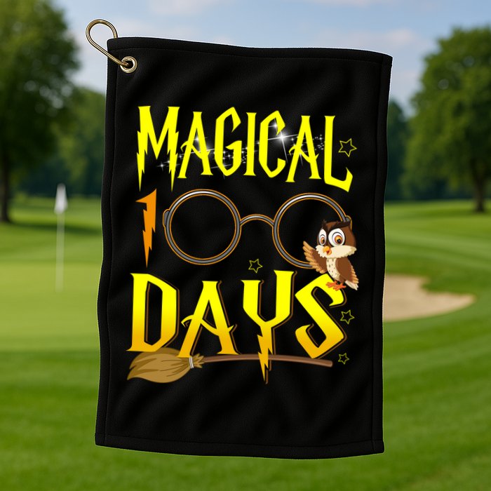 Magical 100 Days Of School Golf Towel
