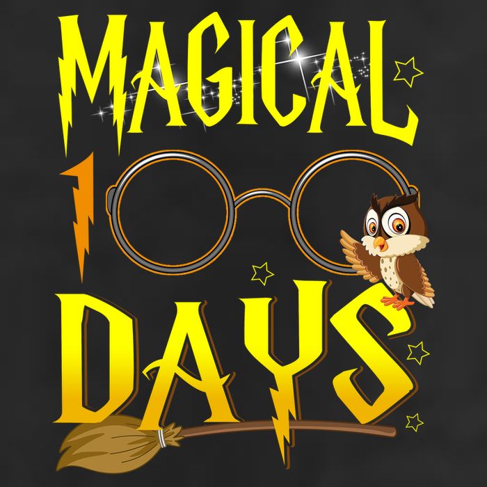 Magical 100 Days Of School Golf Towel