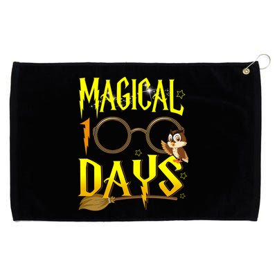 Magical 100 Days Of School Grommeted Golf Towel