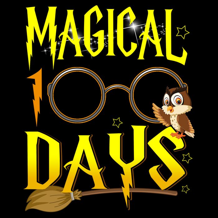 Magical 100 Days Of School Women's V-Neck T-Shirt