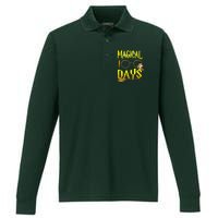 Magical 100 Days Of School Performance Long Sleeve Polo