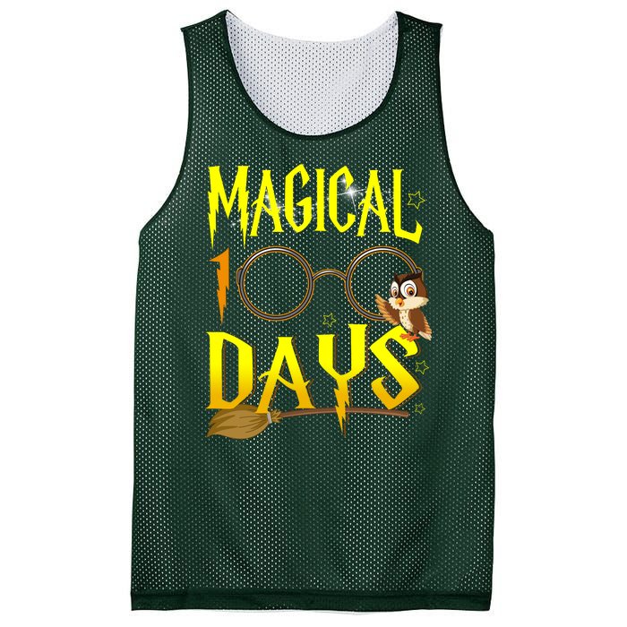 Magical 100 Days Of School Mesh Reversible Basketball Jersey Tank