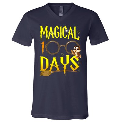 Magical 100 Days Of School V-Neck T-Shirt