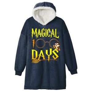 Magical 100 Days Of School Hooded Wearable Blanket