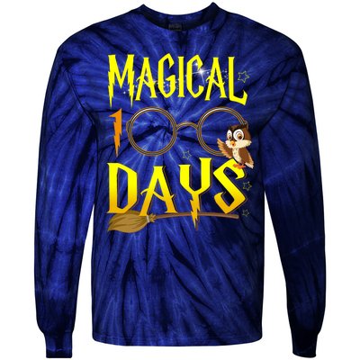 Magical 100 Days Of School Tie-Dye Long Sleeve Shirt