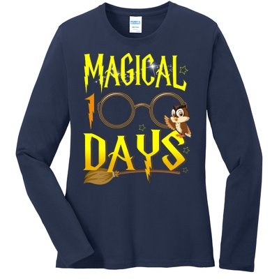 Magical 100 Days Of School Ladies Long Sleeve Shirt