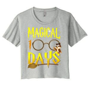 Magical 100 Days Of School Women's Crop Top Tee