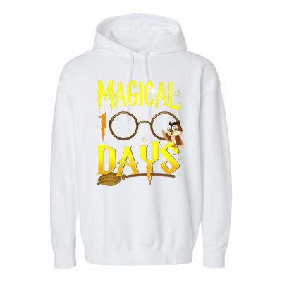 Magical 100 Days Of School Garment-Dyed Fleece Hoodie