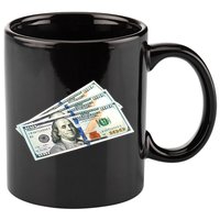 Money $100 Dollar Bills Bill Baller Big Ben Franklin 11oz C Handle Ceramic Mug