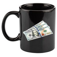 Money $100 Dollar Bills Bill Baller Big Ben Franklin 11oz C Handle Ceramic Mug