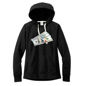 Money $100 Dollar Bills Bill Baller Big Ben Franklin Women's Fleece Hoodie