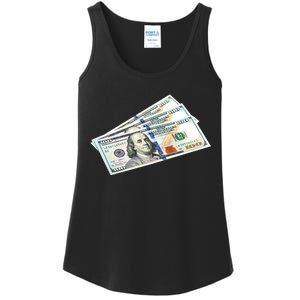 Money $100 Dollar Bills Bill Baller Big Ben Franklin Ladies Essential Tank