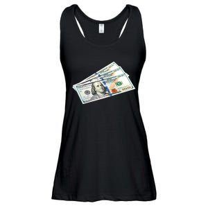 Money $100 Dollar Bills Bill Baller Big Ben Franklin Ladies Essential Flowy Tank