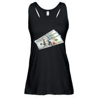 Money $100 Dollar Bills Bill Baller Big Ben Franklin Ladies Essential Flowy Tank