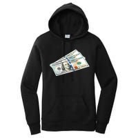 Money $100 Dollar Bills Bill Baller Big Ben Franklin Women's Pullover Hoodie