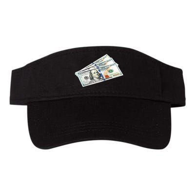 Money $100 Dollar Bills Bill Baller Big Ben Franklin Visor