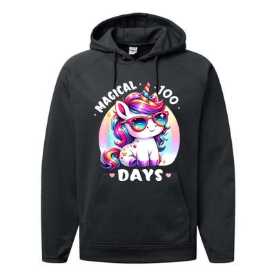 Magical 100 Days Of School Performance Fleece Hoodie