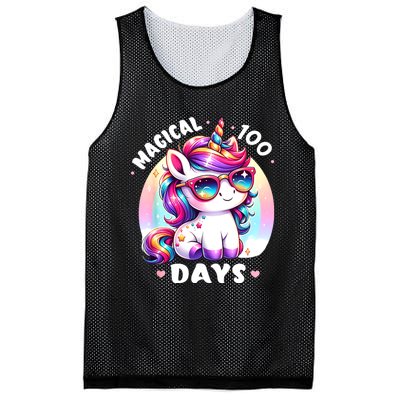 Magical 100 Days Of School Mesh Reversible Basketball Jersey Tank