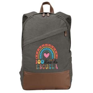 Maestra 100 DíAs De Escuela 100 Days Of School Spanish Cotton Canvas Backpack