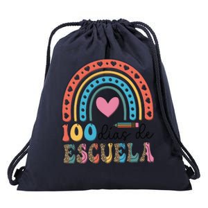 Maestra 100 DíAs De Escuela 100 Days Of School Spanish Drawstring Bag