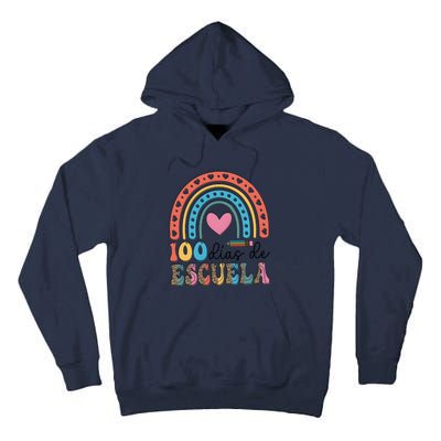 Maestra 100 DíAs De Escuela 100 Days Of School Spanish Tall Hoodie