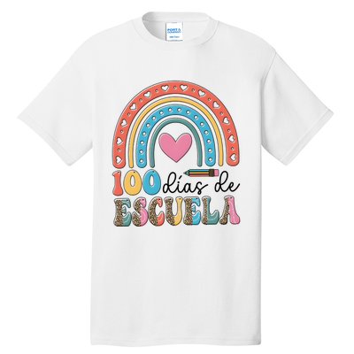 Maestra 100 DíAs De Escuela 100 Days Of School Spanish Tall T-Shirt