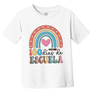 Maestra 100 DíAs De Escuela 100 Days Of School Spanish Toddler T-Shirt