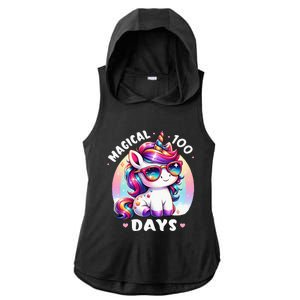 Magical 100 Days Of School Ladies PosiCharge Tri-Blend Wicking Draft Hoodie Tank