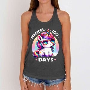 Magical 100 Days Of School Women's Knotted Racerback Tank