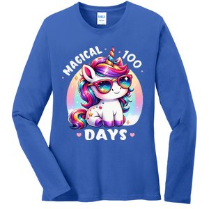 Magical 100 Days Of School Ladies Long Sleeve Shirt