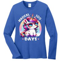 Magical 100 Days Of School Ladies Long Sleeve Shirt