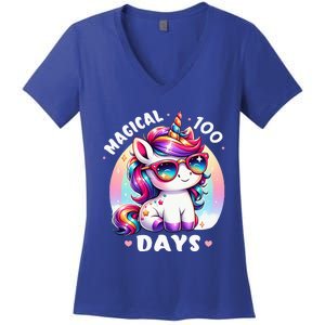 Magical 100 Days Of School Women's V-Neck T-Shirt