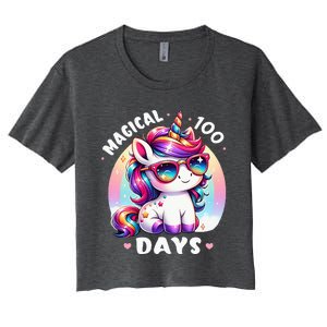 Magical 100 Days Of School Women's Crop Top Tee