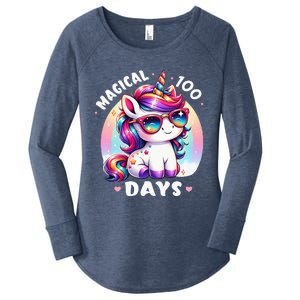 Magical 100 Days Of School Women's Perfect Tri Tunic Long Sleeve Shirt