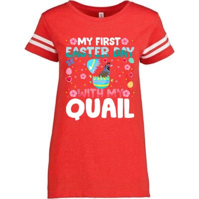 My 1st Easter Day Quail Easter Day Enza Ladies Jersey Football T-Shirt