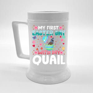 My 1st Easter Day Quail Easter Day Beer Stein