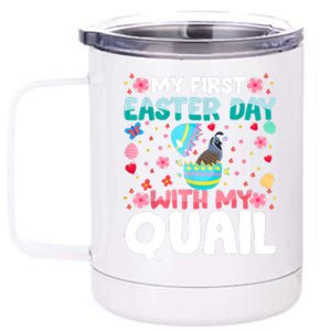 My 1st Easter Day Quail Easter Day 12 oz Stainless Steel Tumbler Cup