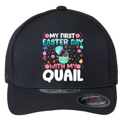 My 1st Easter Day Quail Easter Day Flexfit Unipanel Trucker Cap