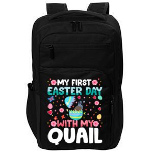 My 1st Easter Day Quail Easter Day Impact Tech Backpack