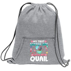 My 1st Easter Day Quail Easter Day Sweatshirt Cinch Pack Bag