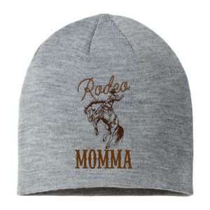 Momma 1st First Birthday Cowboy Mom Western Rodeo Party Sustainable Beanie