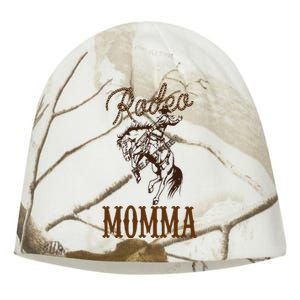 Momma 1st First Birthday Cowboy Mom Western Rodeo Party Kati - Camo Knit Beanie