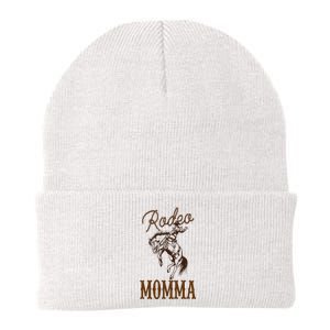 Momma 1st First Birthday Cowboy Mom Western Rodeo Party Knit Cap Winter Beanie