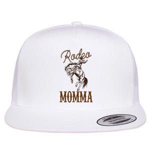 Momma 1st First Birthday Cowboy Mom Western Rodeo Party Flat Bill Trucker Hat