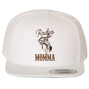 Momma 1st First Birthday Cowboy Mom Western Rodeo Party Wool Snapback Cap