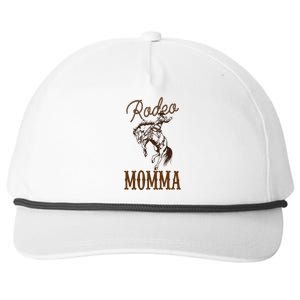 Momma 1st First Birthday Cowboy Mom Western Rodeo Party Snapback Five-Panel Rope Hat