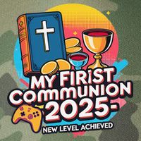 My 1st First Communion 2025 Video Game Controller Legacy Tie Dye Trucker Hat